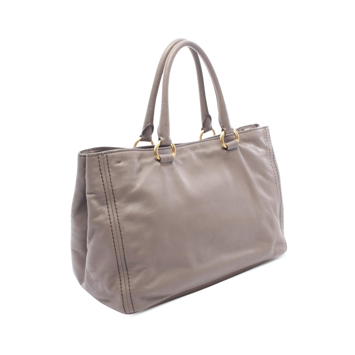 Prada Soft Calf Satchel — Beige