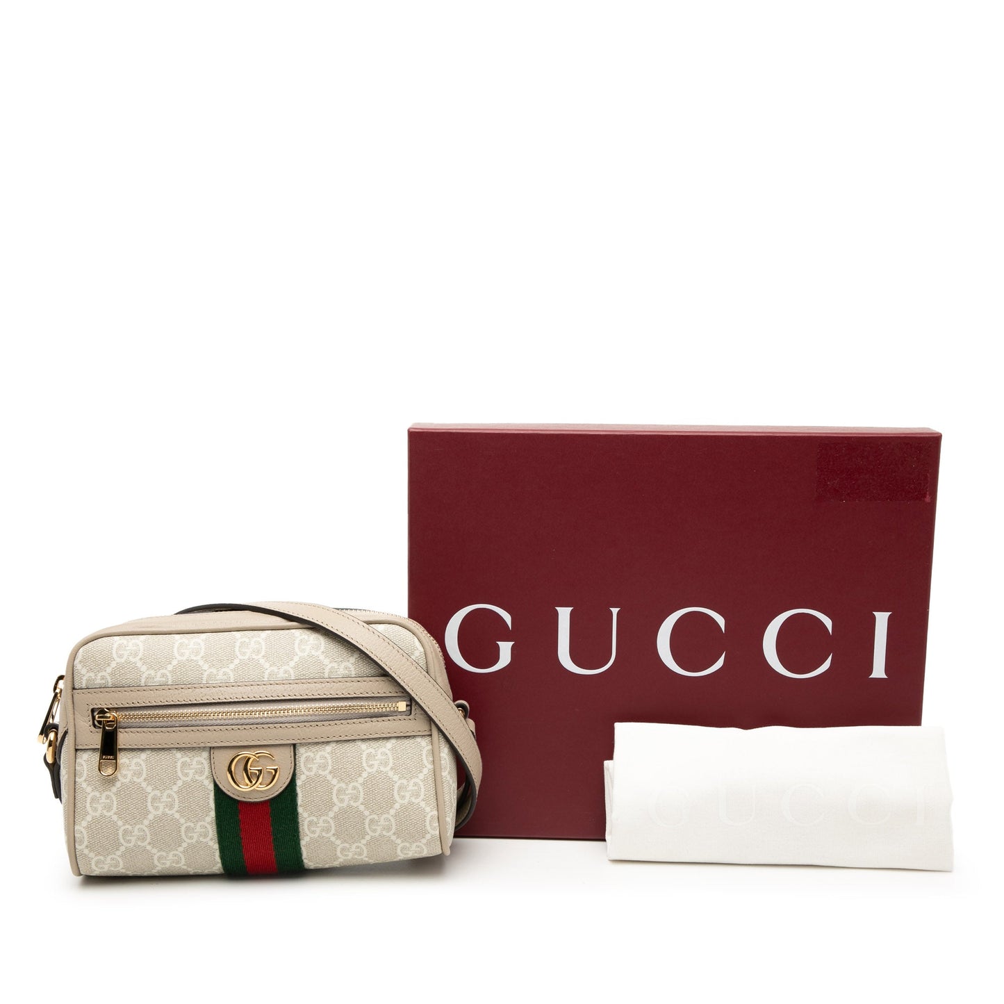 Gucci Mini GG Supreme Web Ophidia Crossbody