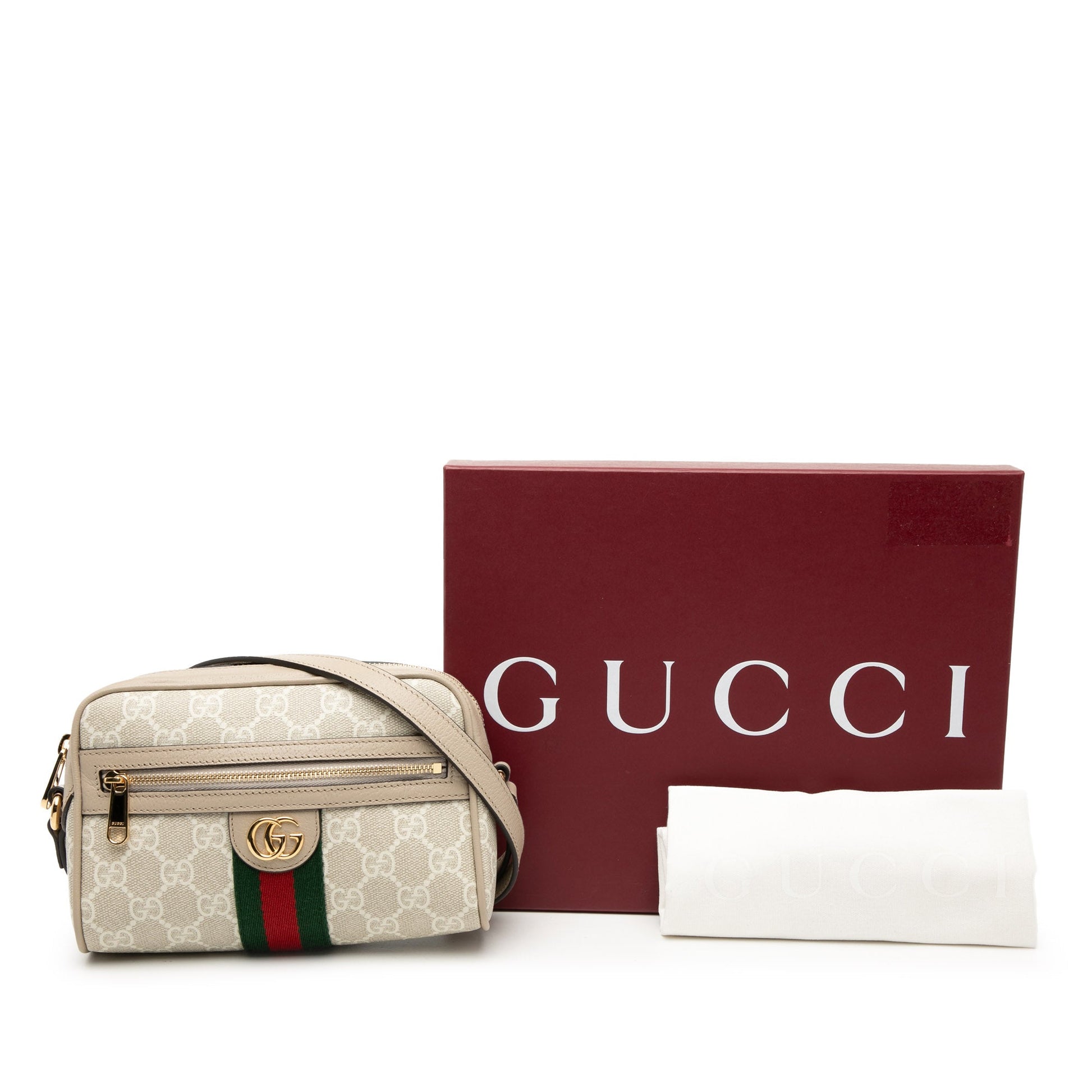 Gucci Mini GG Supreme Web Ophidia Crossbody