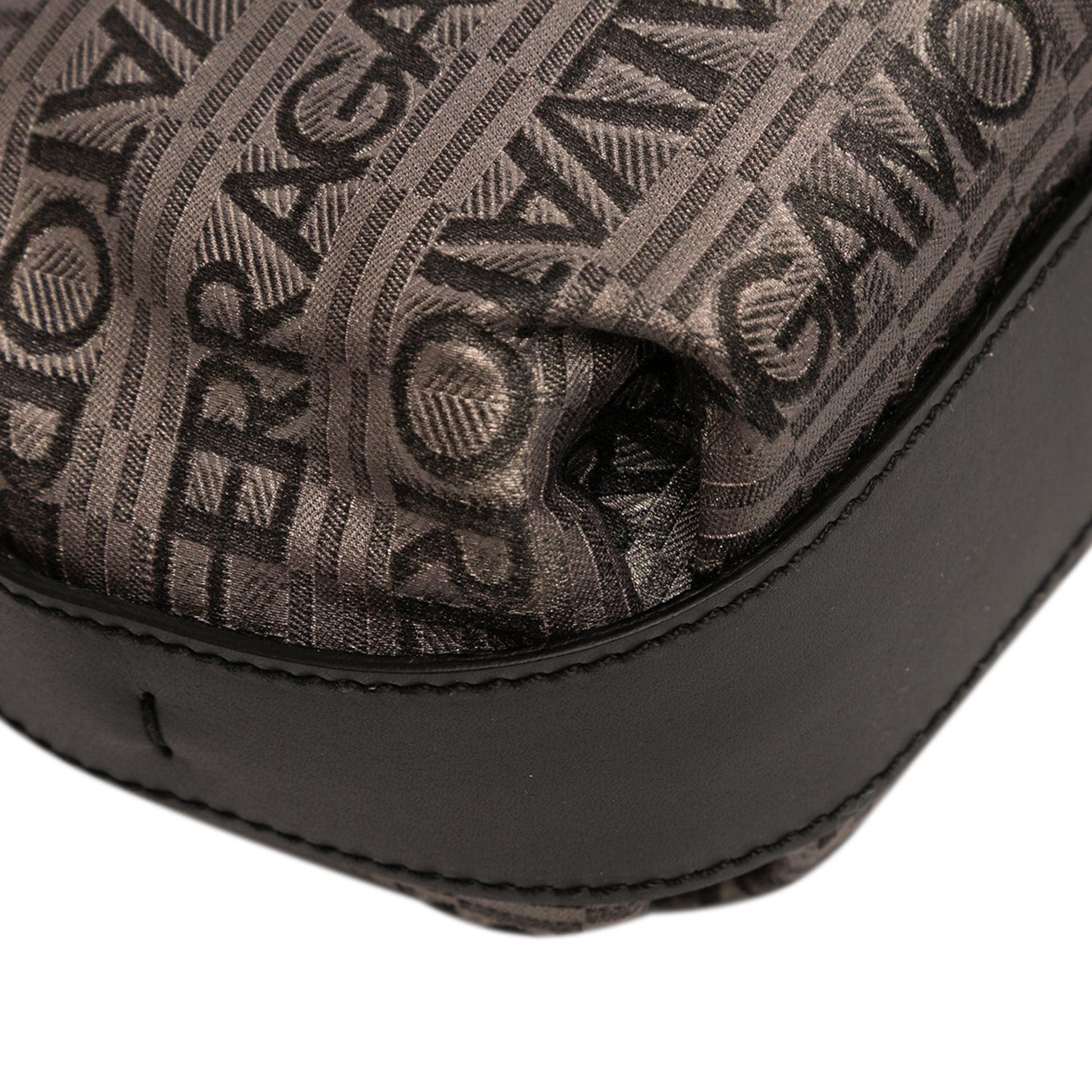 Ferragamo Embroidered Polyester Shoulder Bag