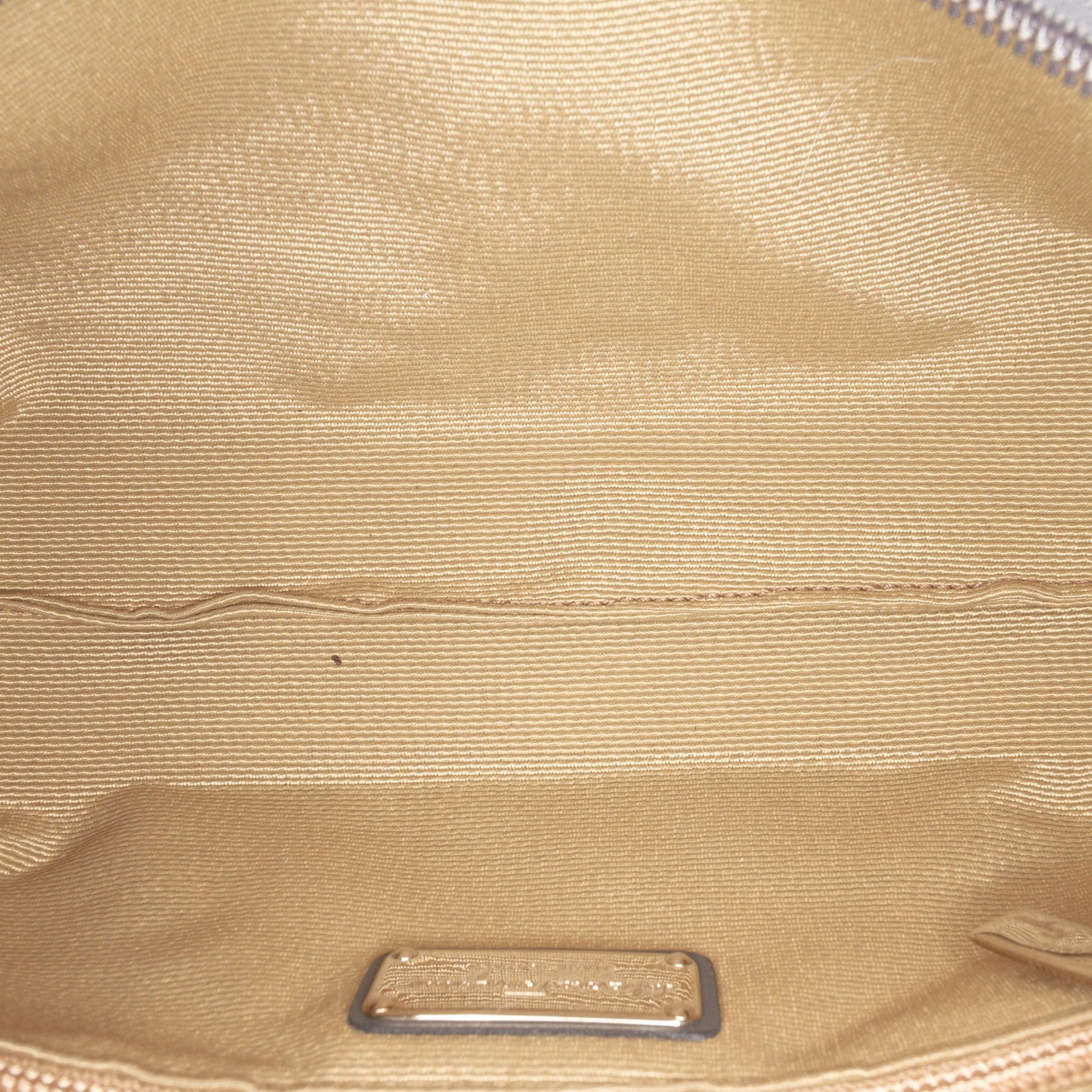 Ferragamo Embroidered Polyester Shoulder Bag