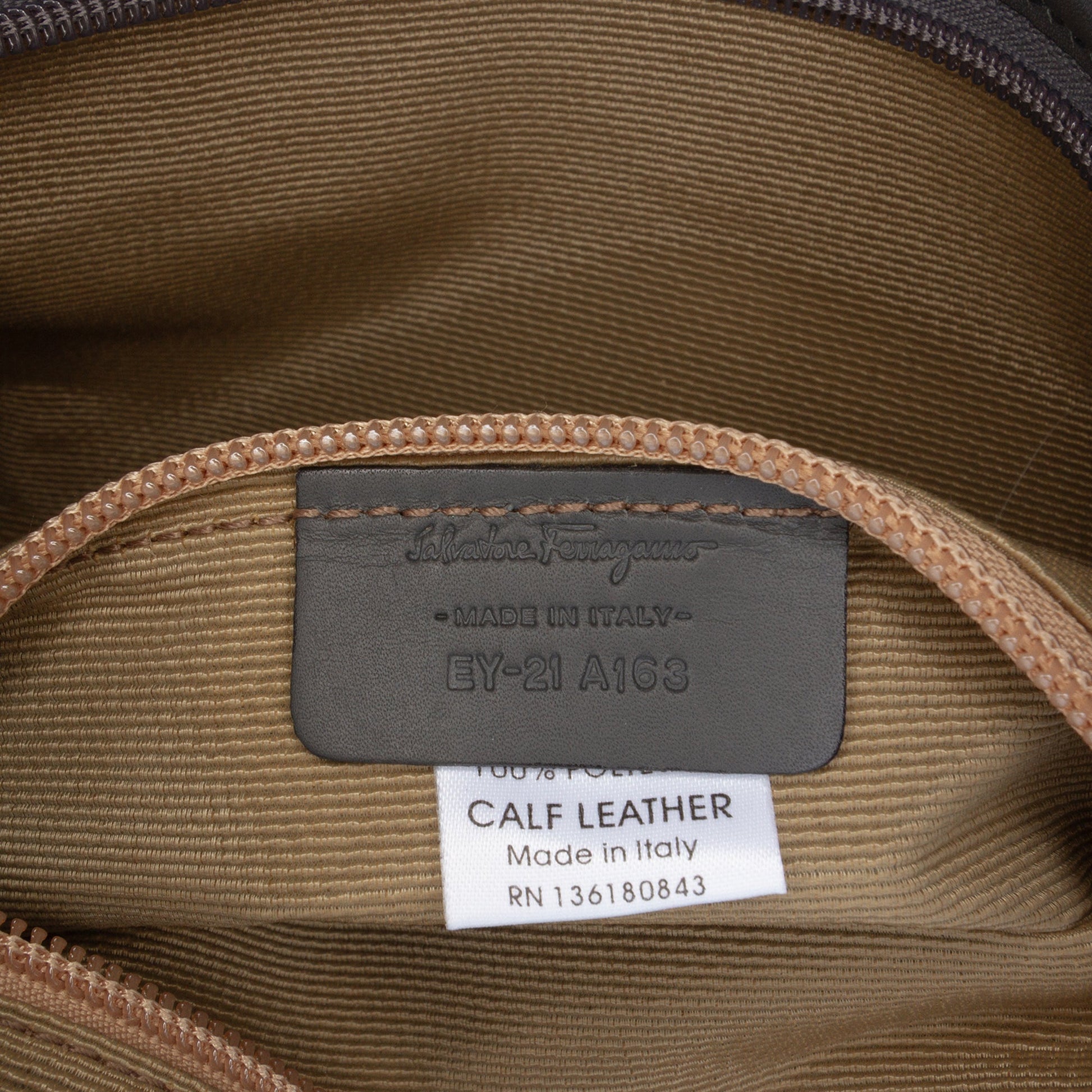 Ferragamo Embroidered Polyester Shoulder Bag