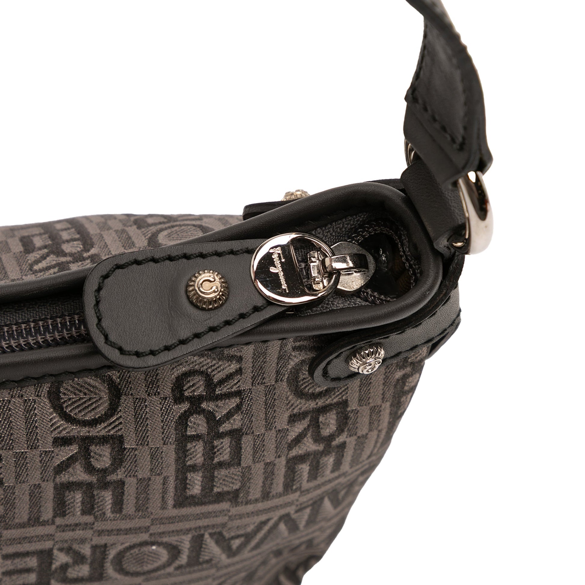 Ferragamo Embroidered Polyester Shoulder Bag