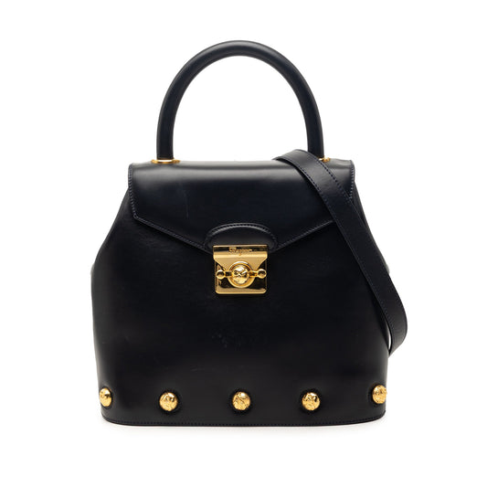 Studded Leather Satchel