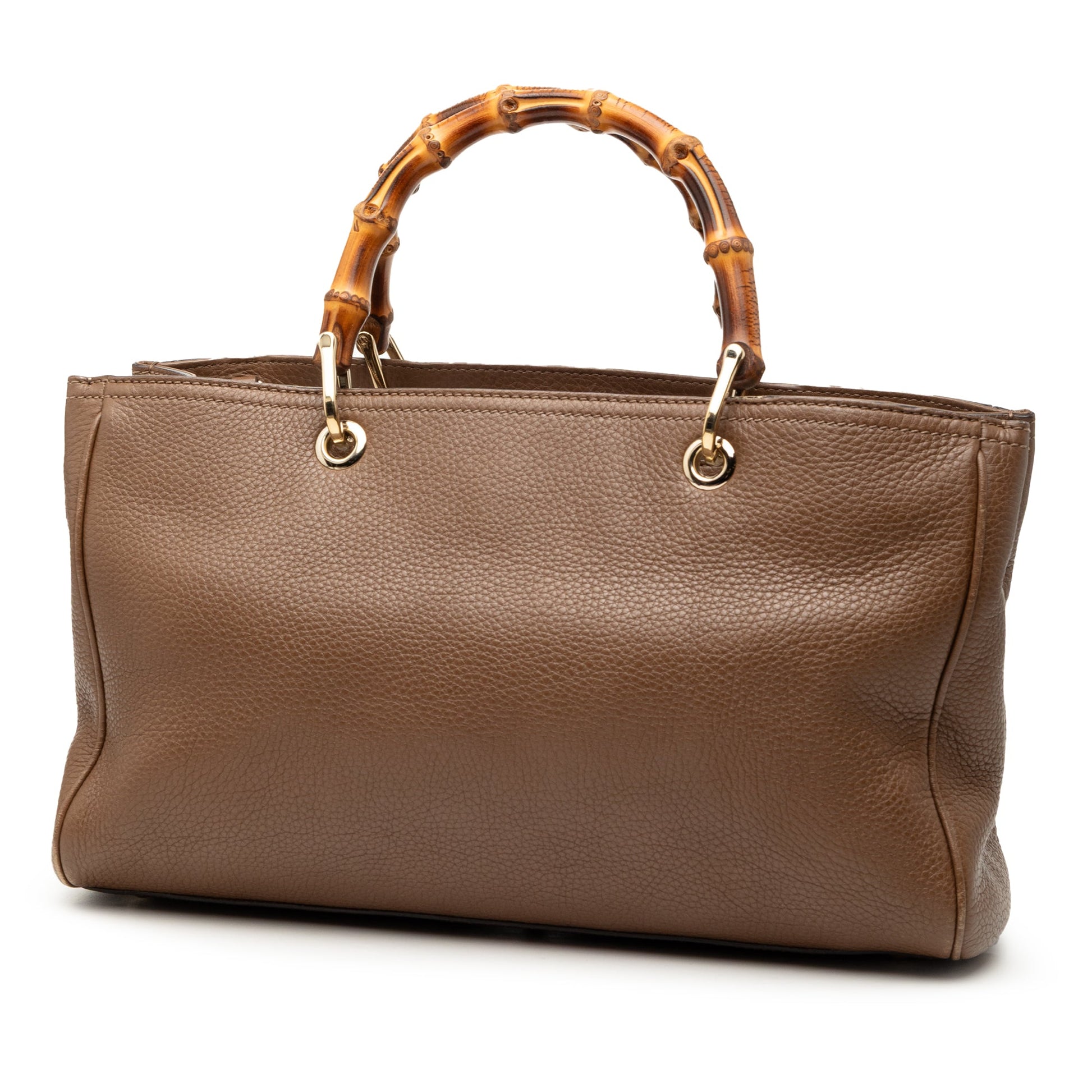 Gucci Medium Calfskin Bamboo Shopper Satchel