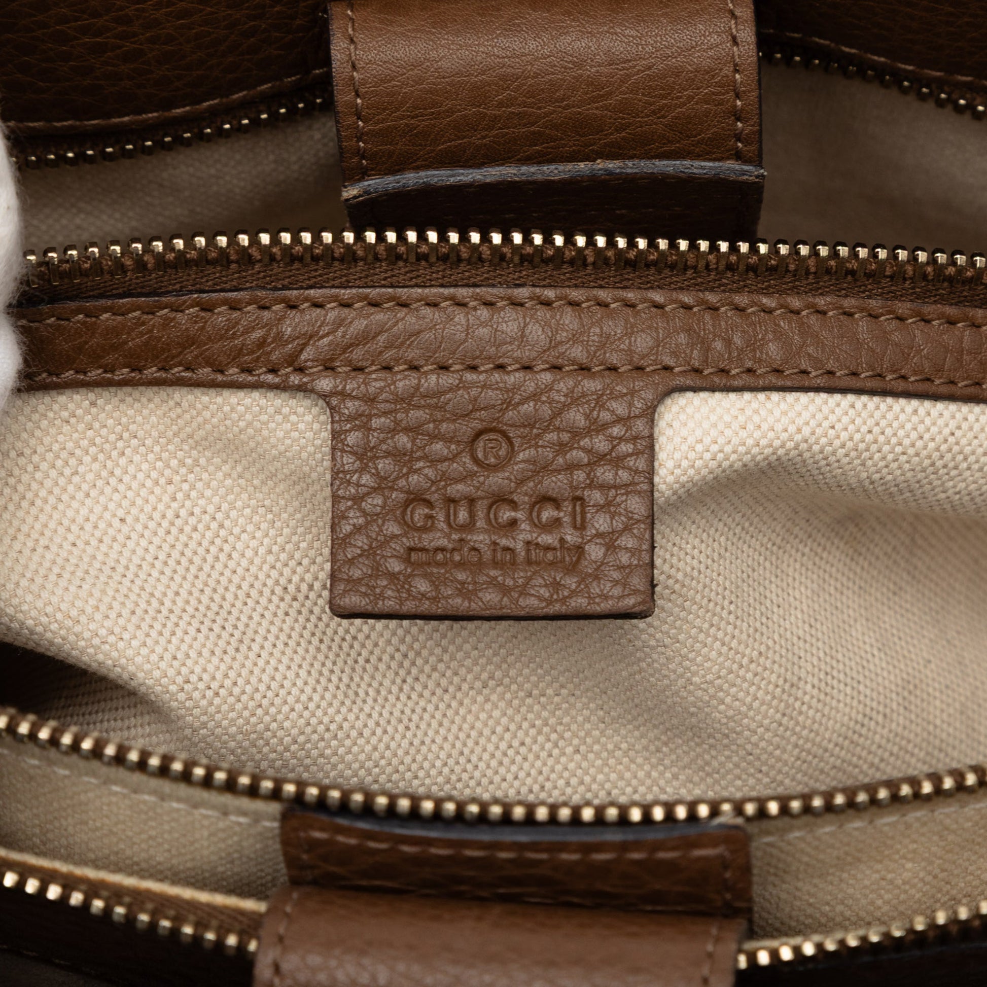 Gucci Medium Calfskin Bamboo Shopper Satchel