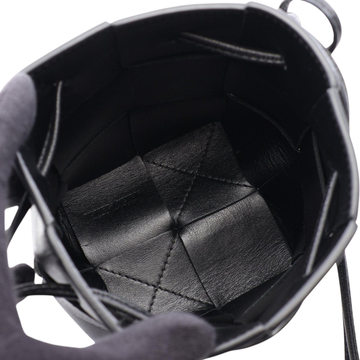 Bottega Veneta Mini Nappa Maxi Intrecciato Cassette Bucket Bag