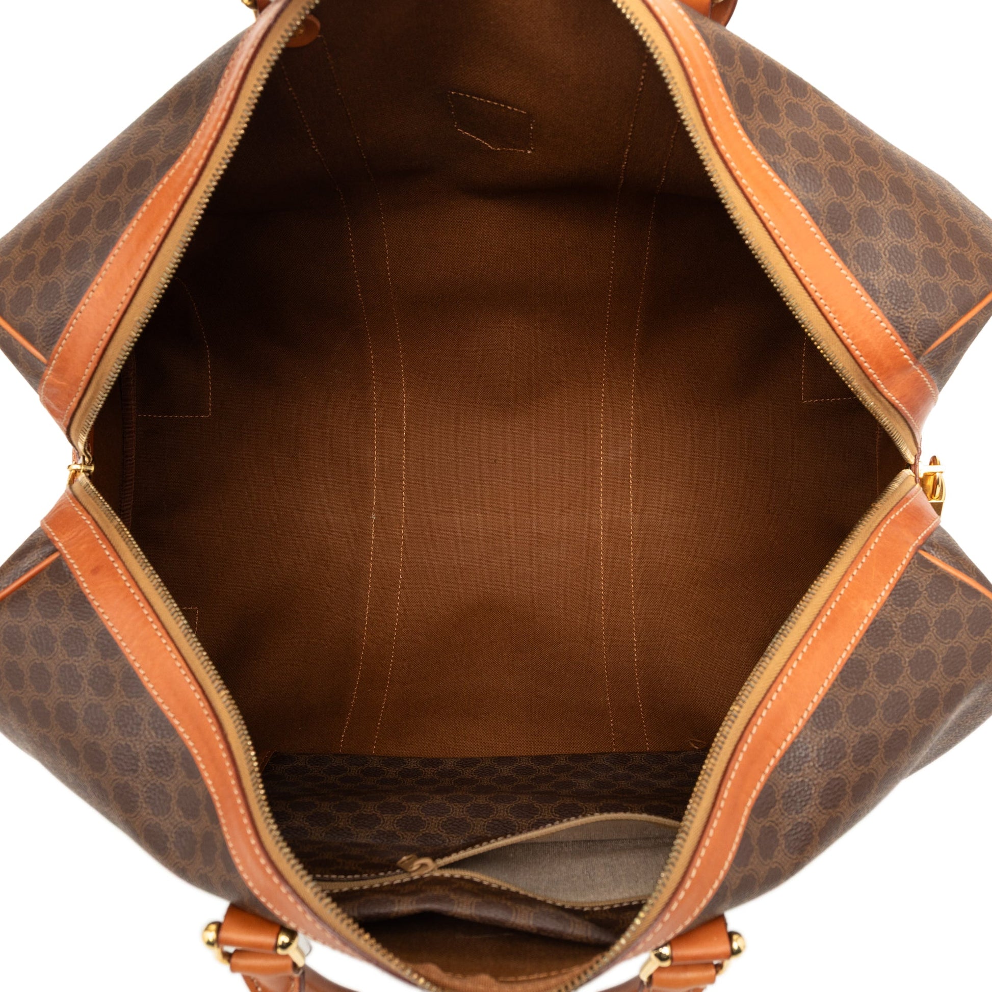 Celine Macadam Coated Canvas Boston Bag