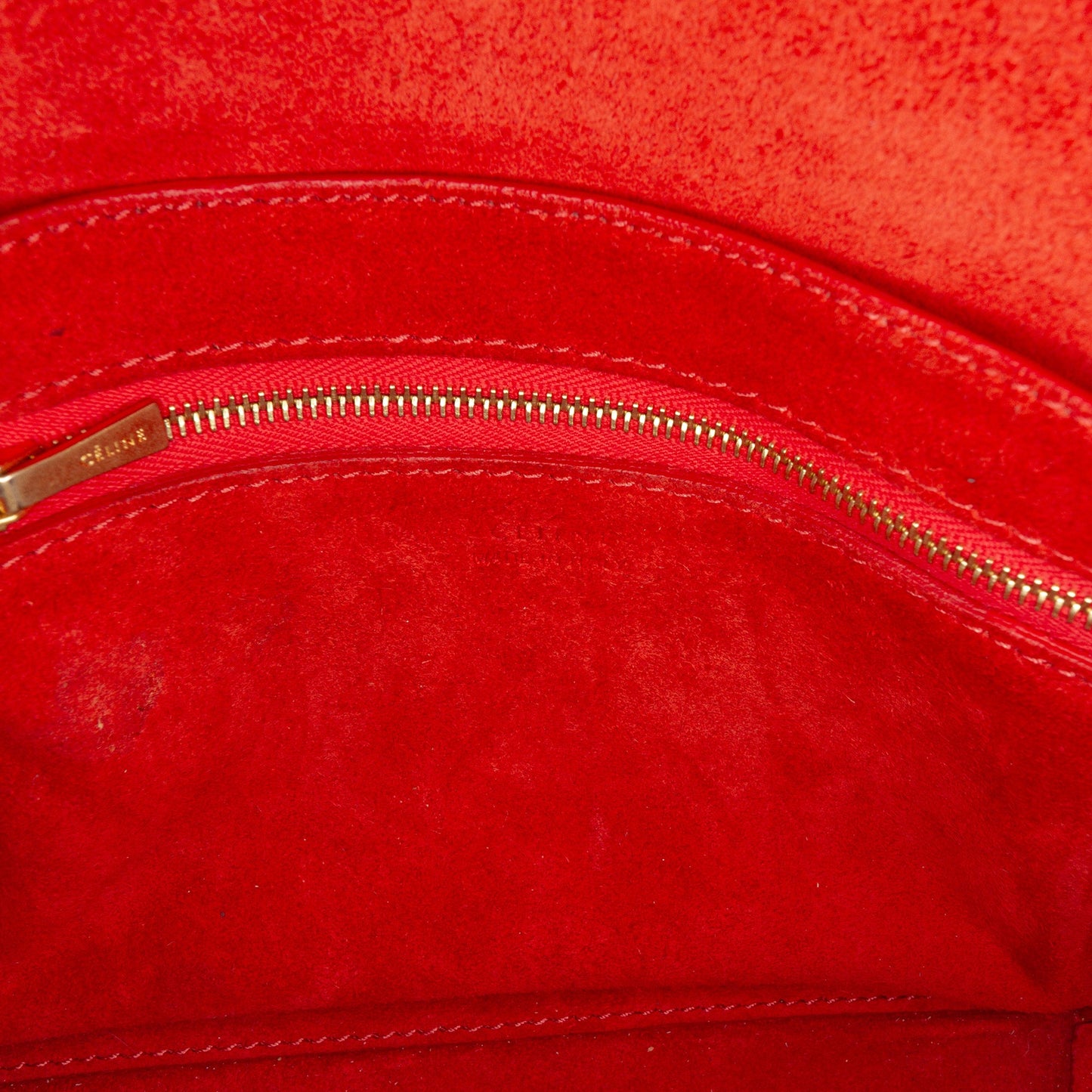 Celine Small Leather Seau Sangle Bucket Bag