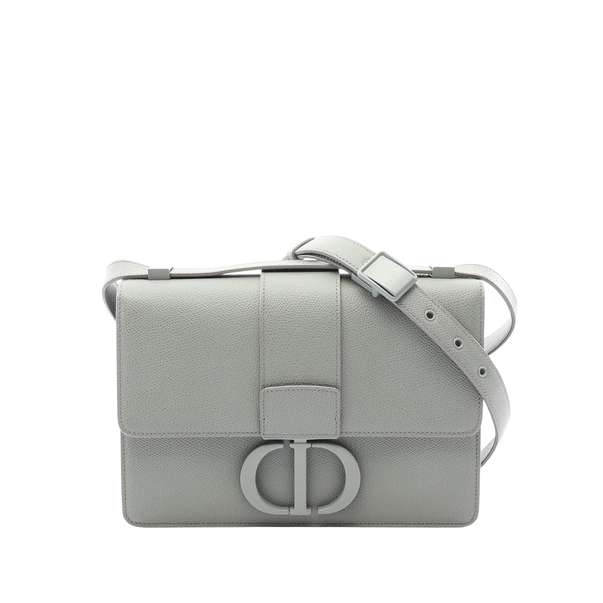 Dior Leather 30 Montaigne Box Bag — Gray