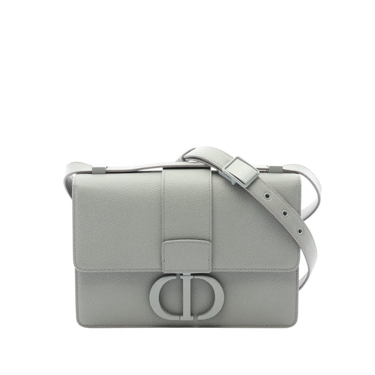 Dior Leather 30 Montaigne Box Bag — Gray