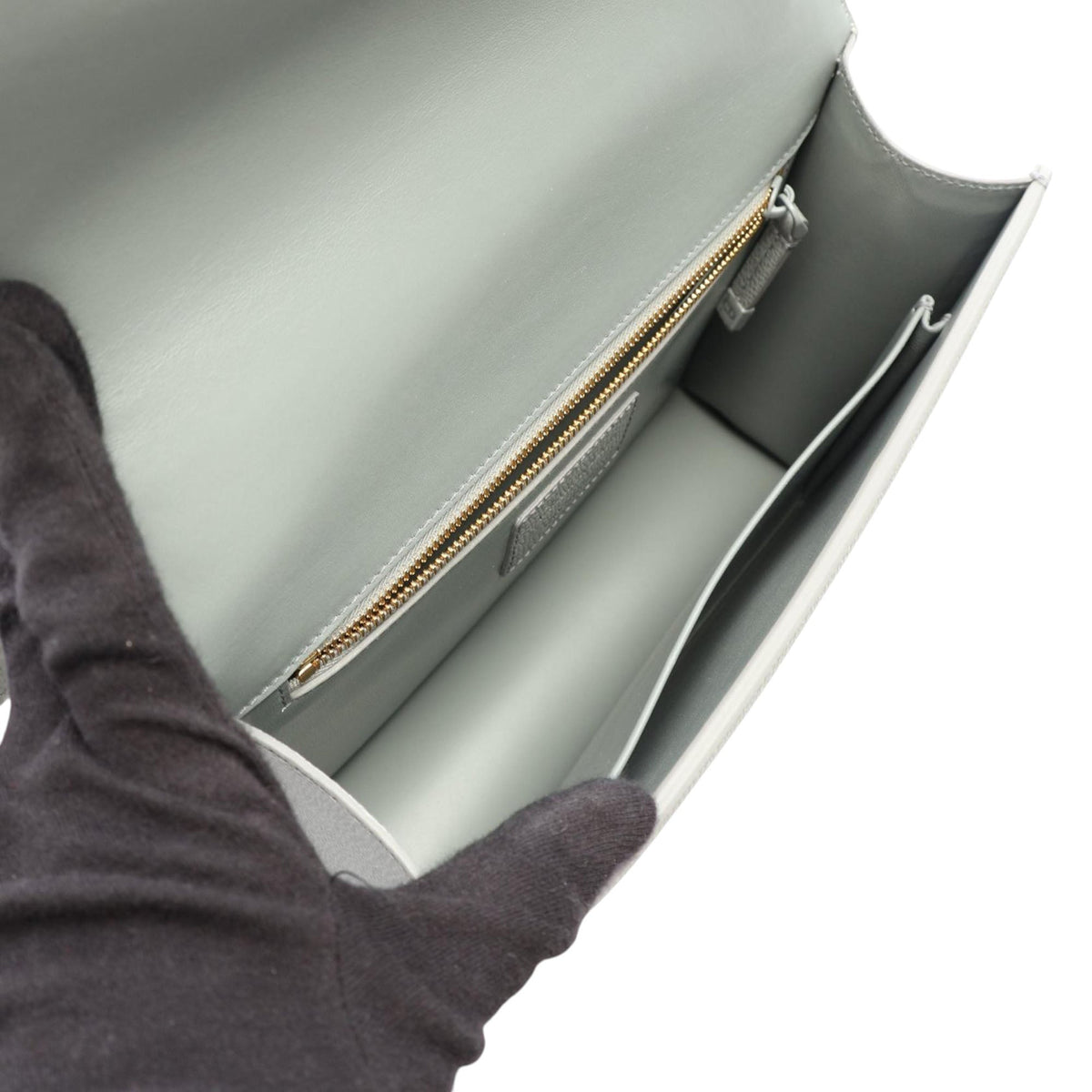 Dior Leather 30 Montaigne Box Bag — Gray