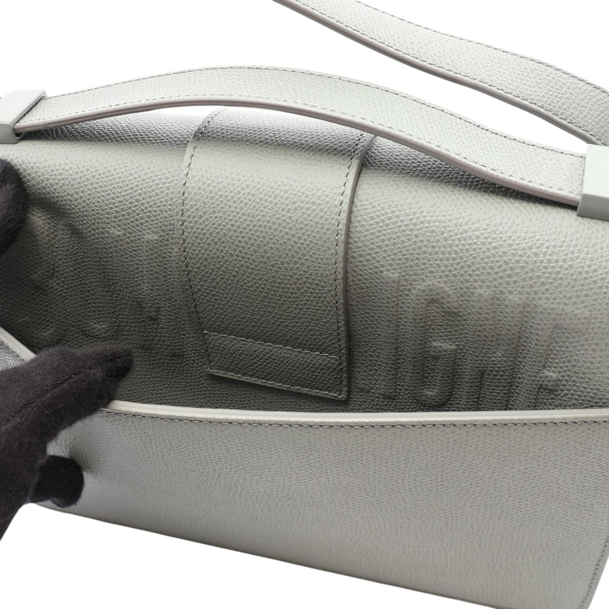 Dior Leather 30 Montaigne Box Bag — Gray