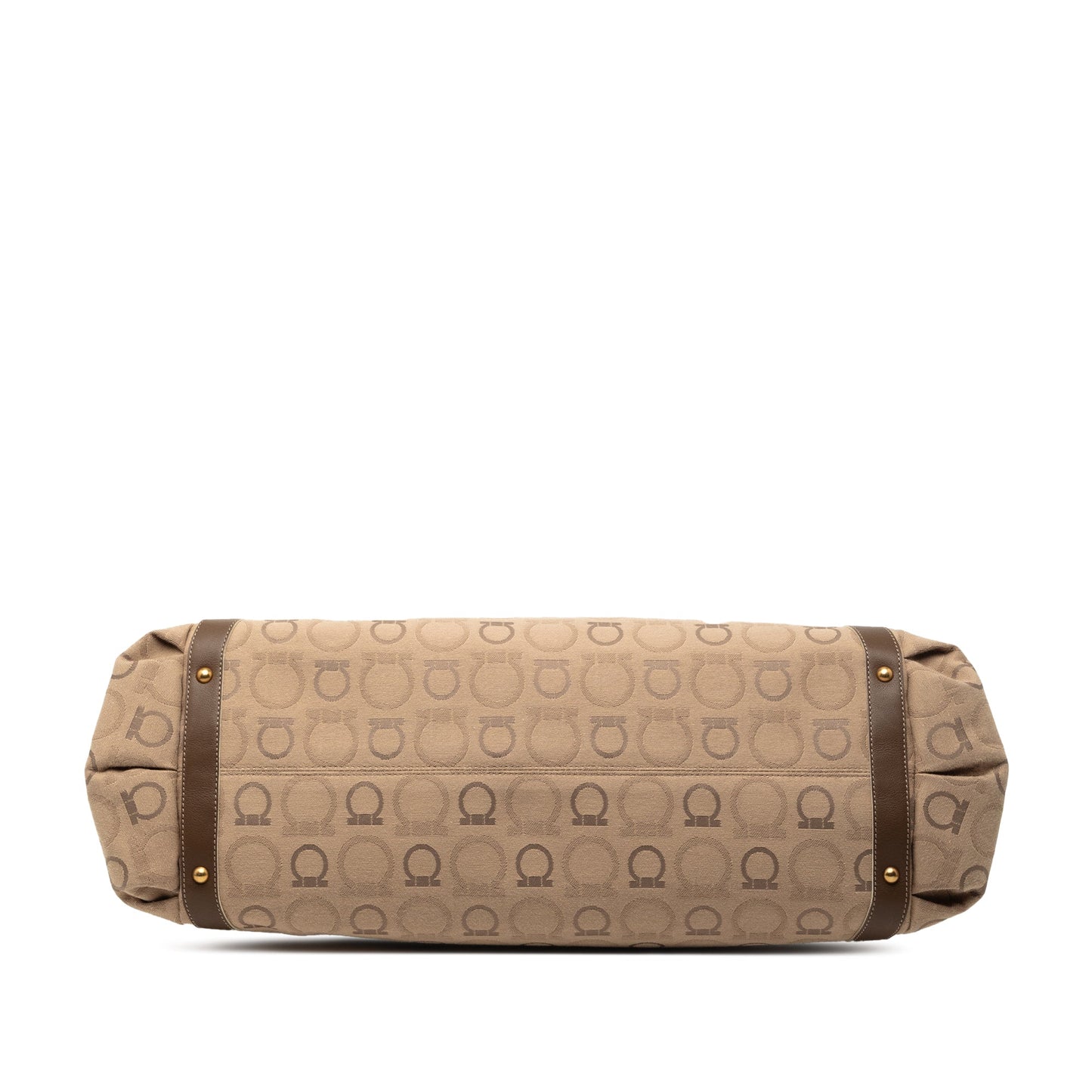 Gancini Canvas Shoulder Bag