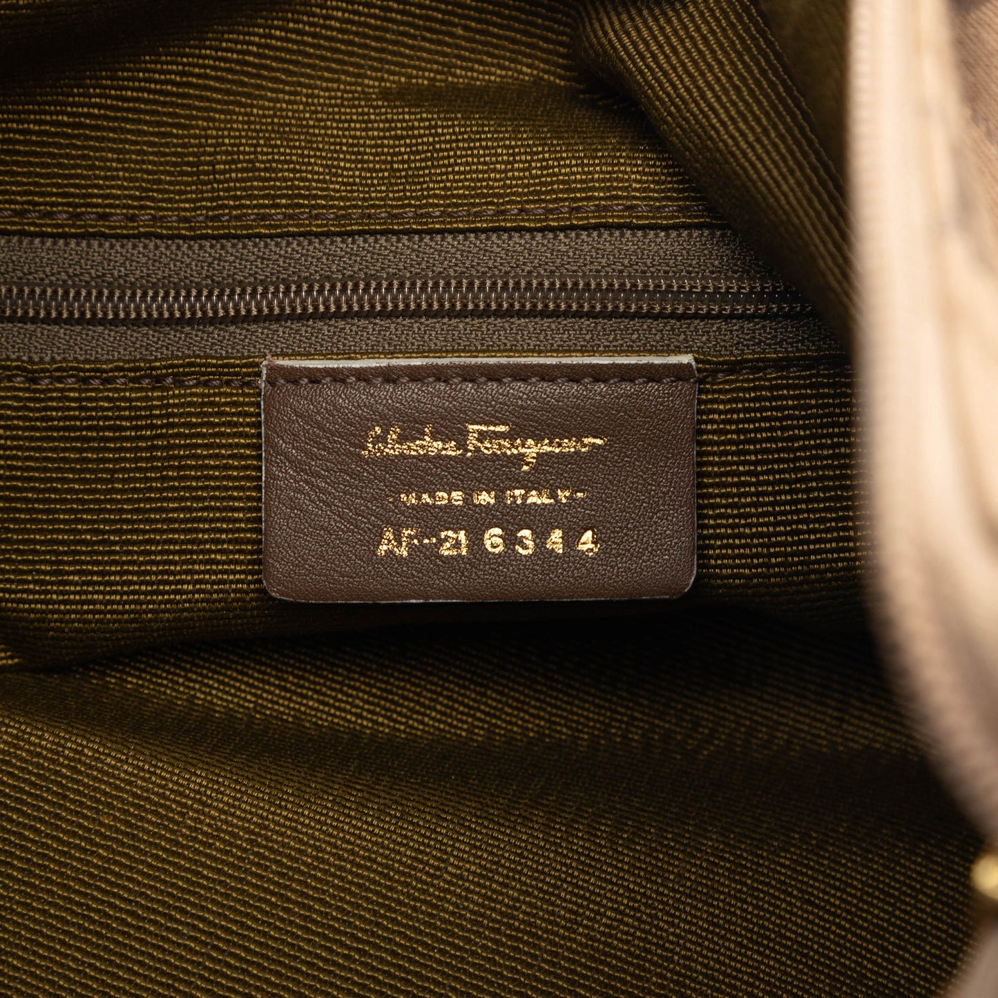 Gancini Canvas Shoulder Bag