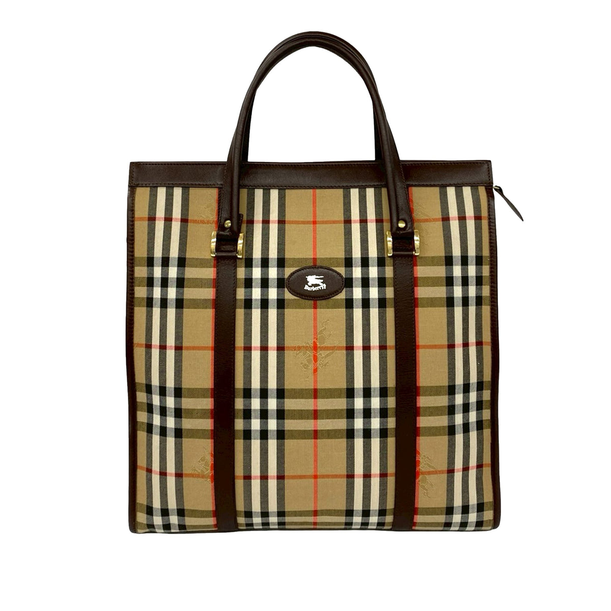 Burberry Haymarket Check Canvas Tote