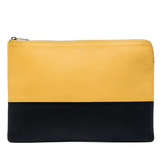 Celine Bicolor Leather Solo Clutch