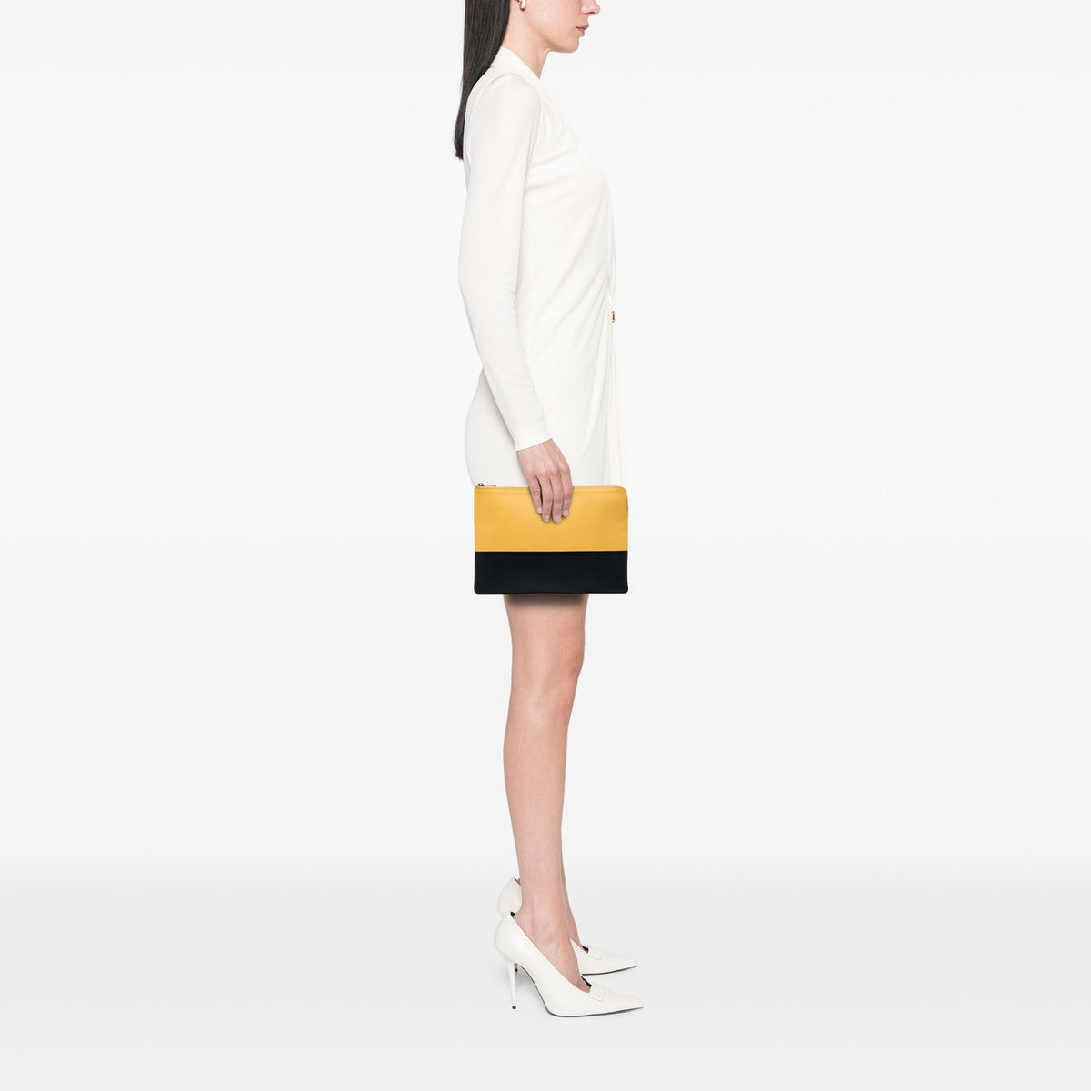 Celine Bicolor Leather Solo Clutch