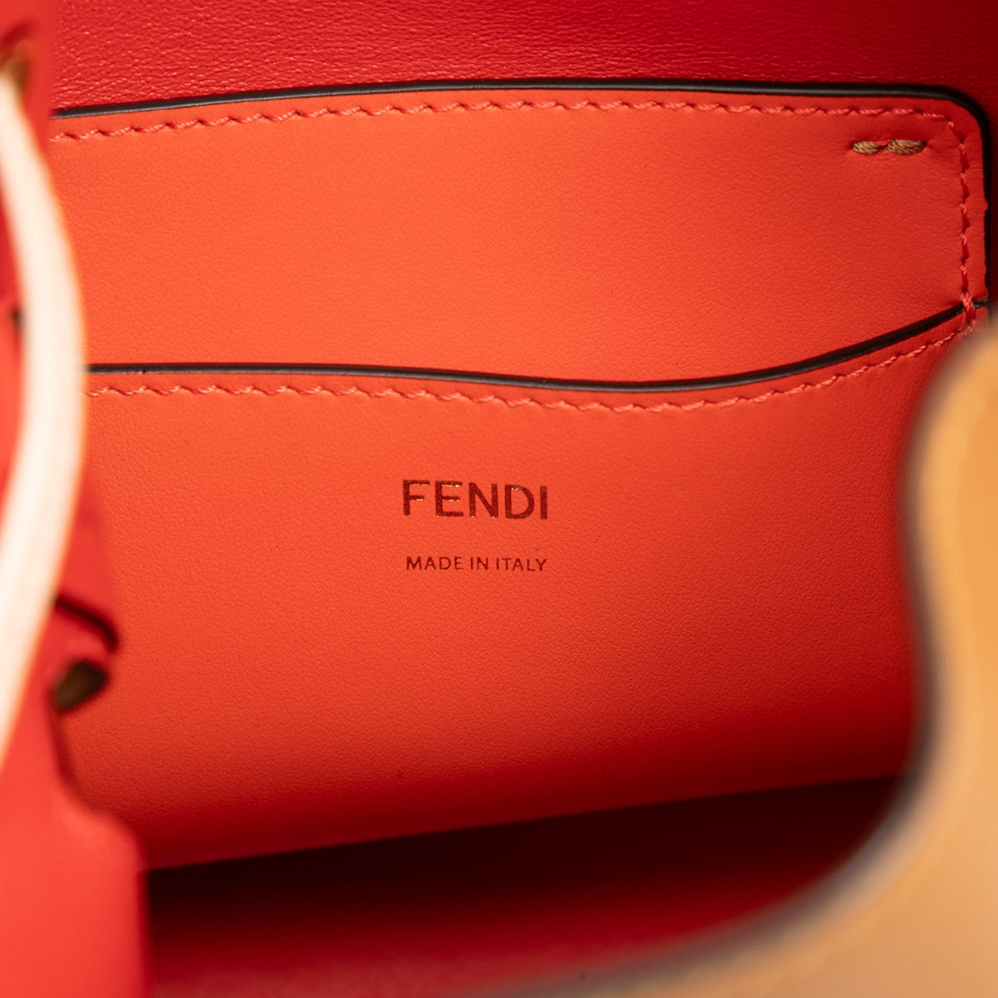 Fendi Small Perforated Leather Mon Tresor Bucket Bag