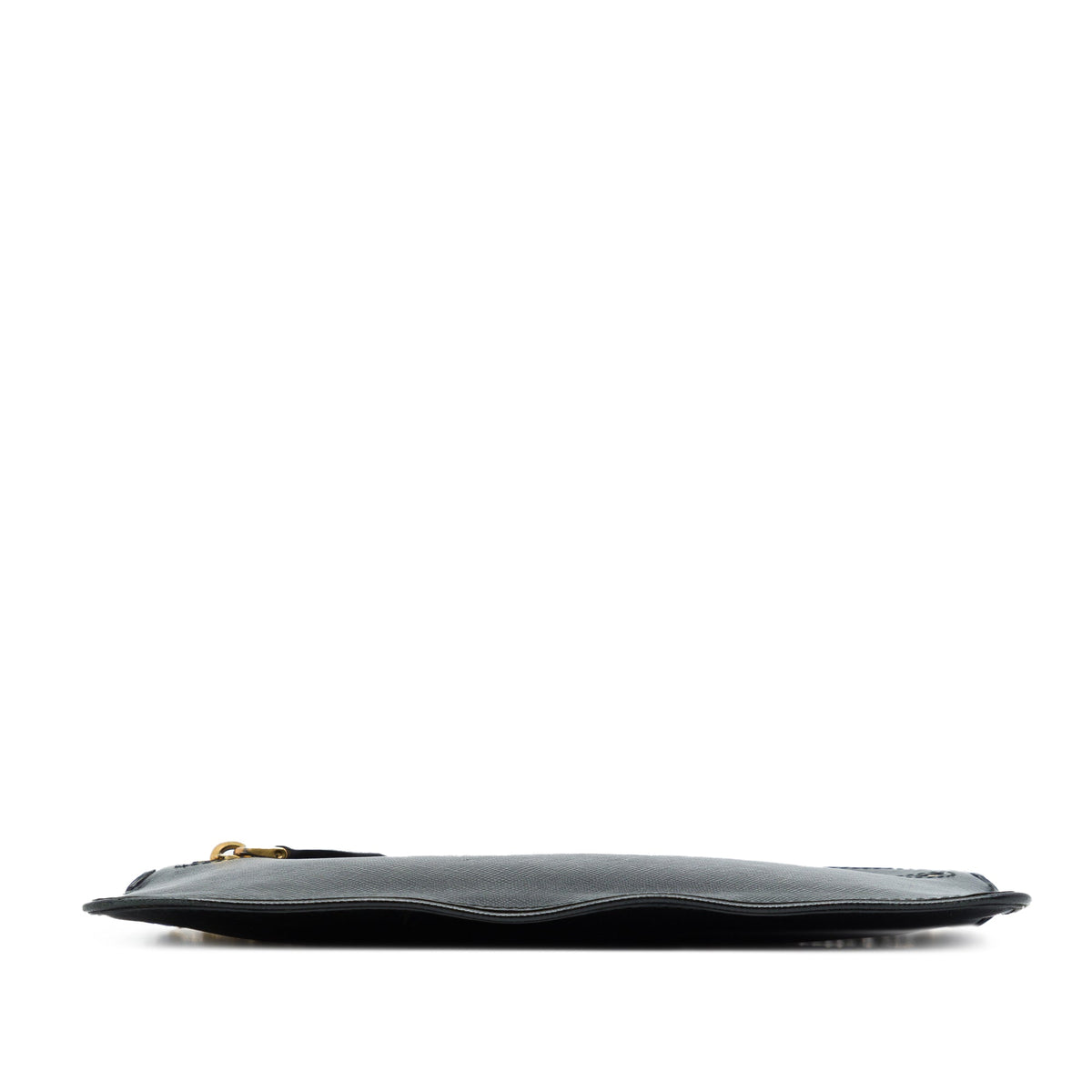 Prada Saffiano Lux Top Zip Crossbody — Black