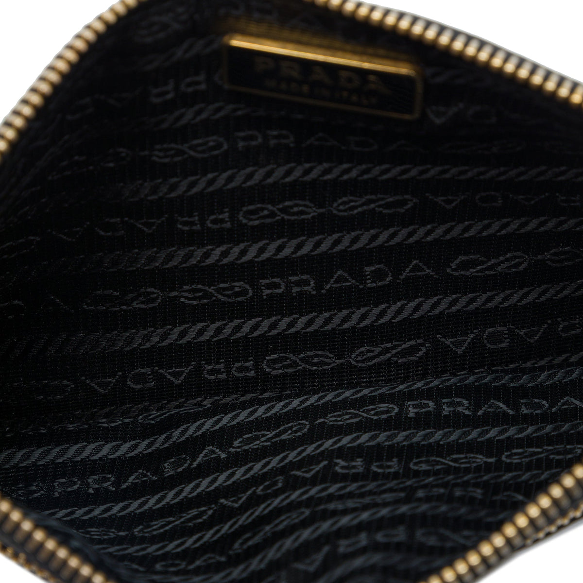Prada Saffiano Lux Top Zip Crossbody — Black