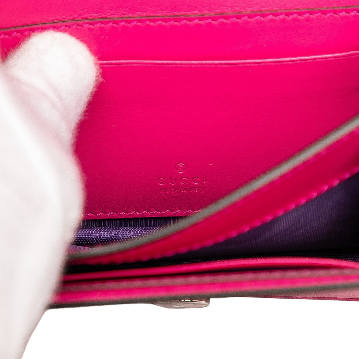 Gucci Mini GG Embossed Leather Satchel