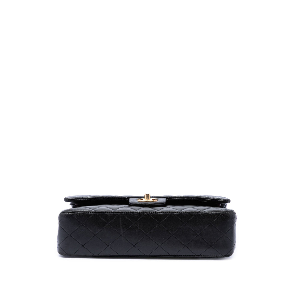 Chanel Medium Classic Lambskin Double Flap — Black