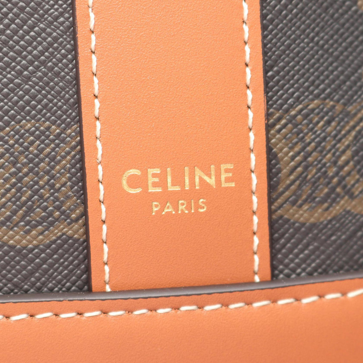 Celine Small Triomphe Coated Canvas Bucket Bag