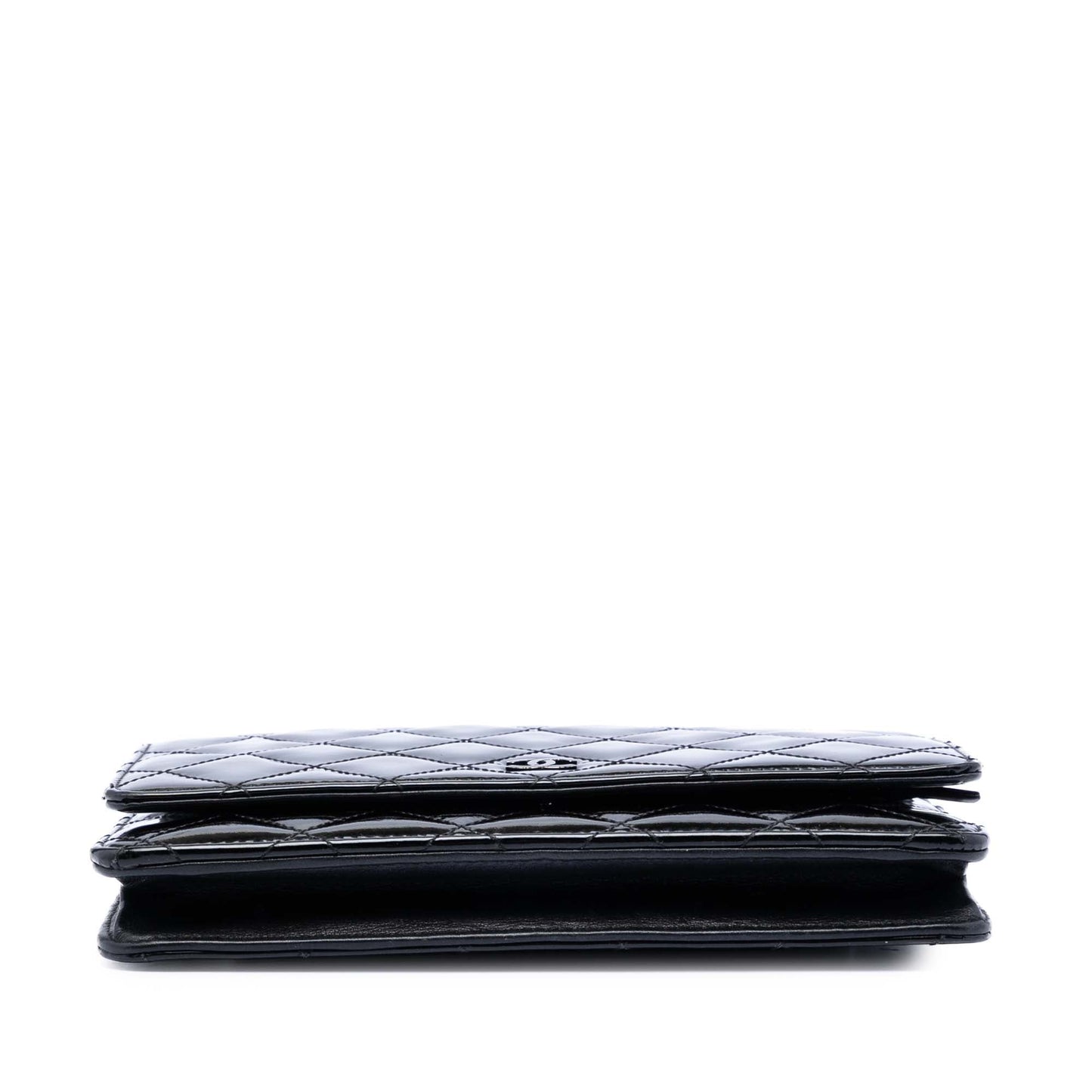 Chanel CC Quilted Patent Wallet On Chain