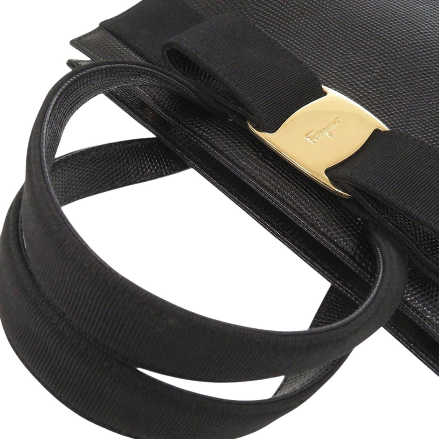 Ferragamo Lizard Embossed Leather Vara Bow Satchel
