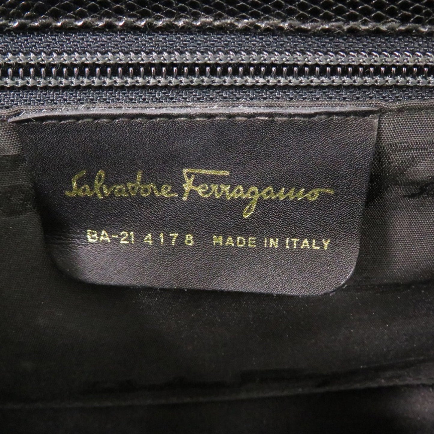 Ferragamo Lizard Embossed Leather Vara Bow Satchel