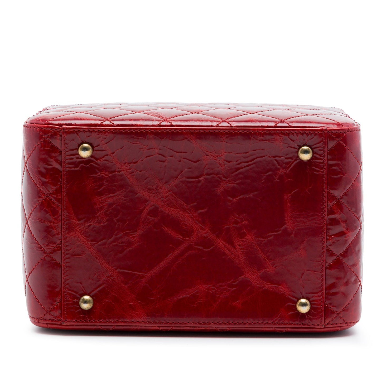 Chanel CC Quilted Glazed Calfskin Rita Vanity Case