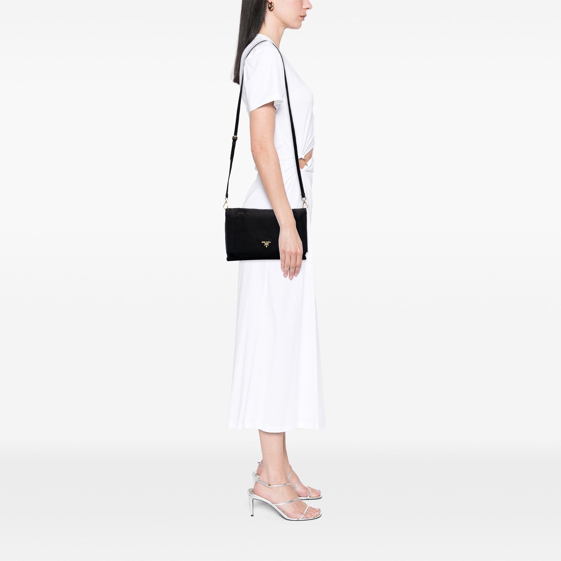 Satin Raso Flap Crossbody