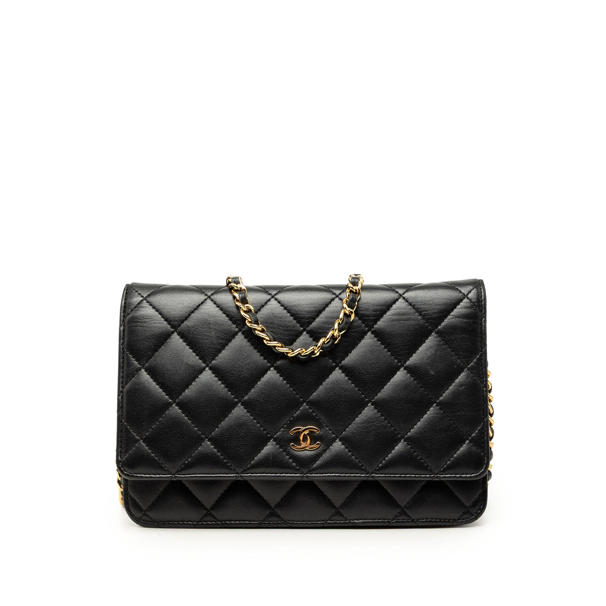 Chanel CC Quilted Lambskin Wallet On Chain