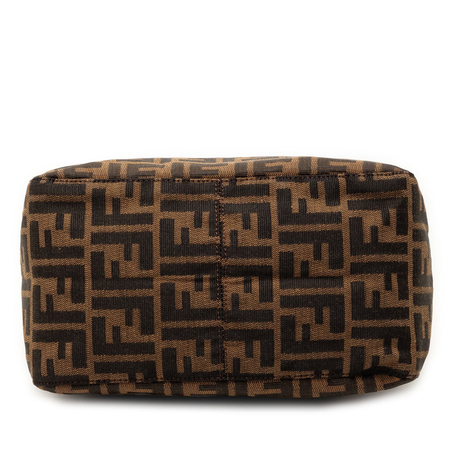Fendi Zucca Canvas Double Flap Mamma