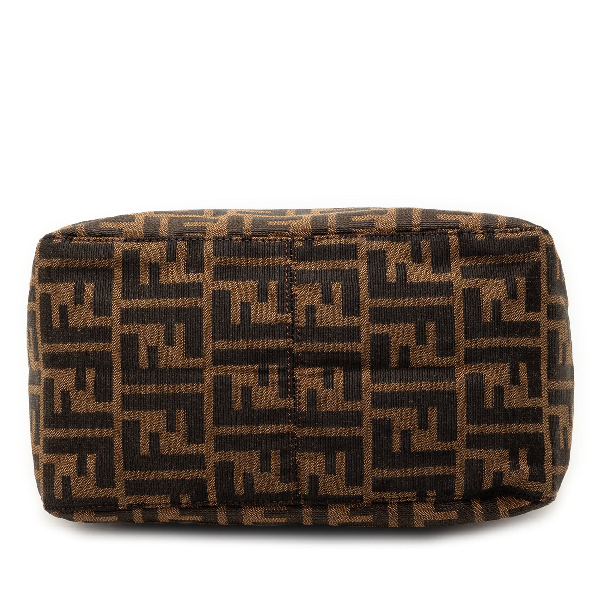 Fendi Zucca Canvas Double Flap Mamma