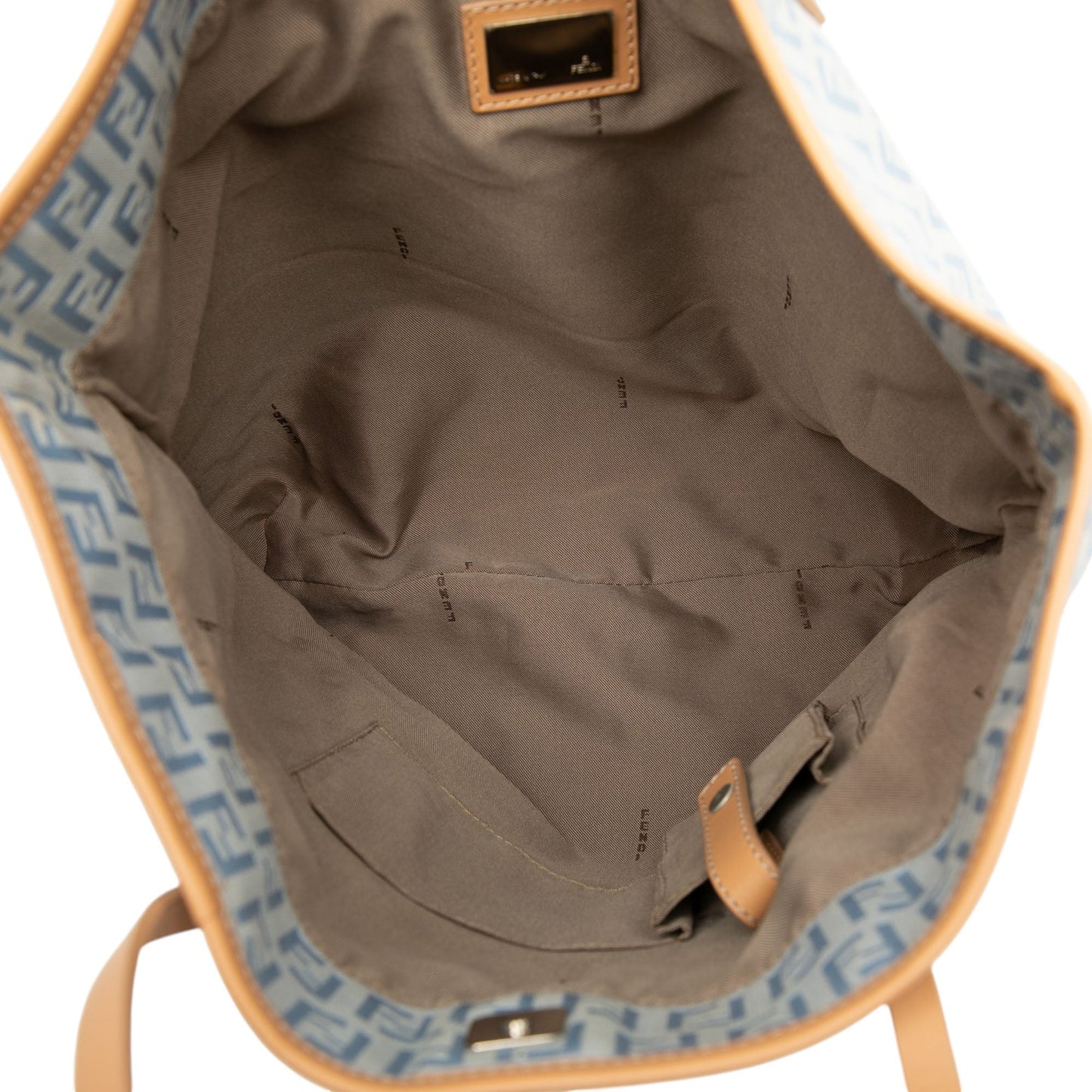 Fendi Small Zucchino Canvas Roll Tote
