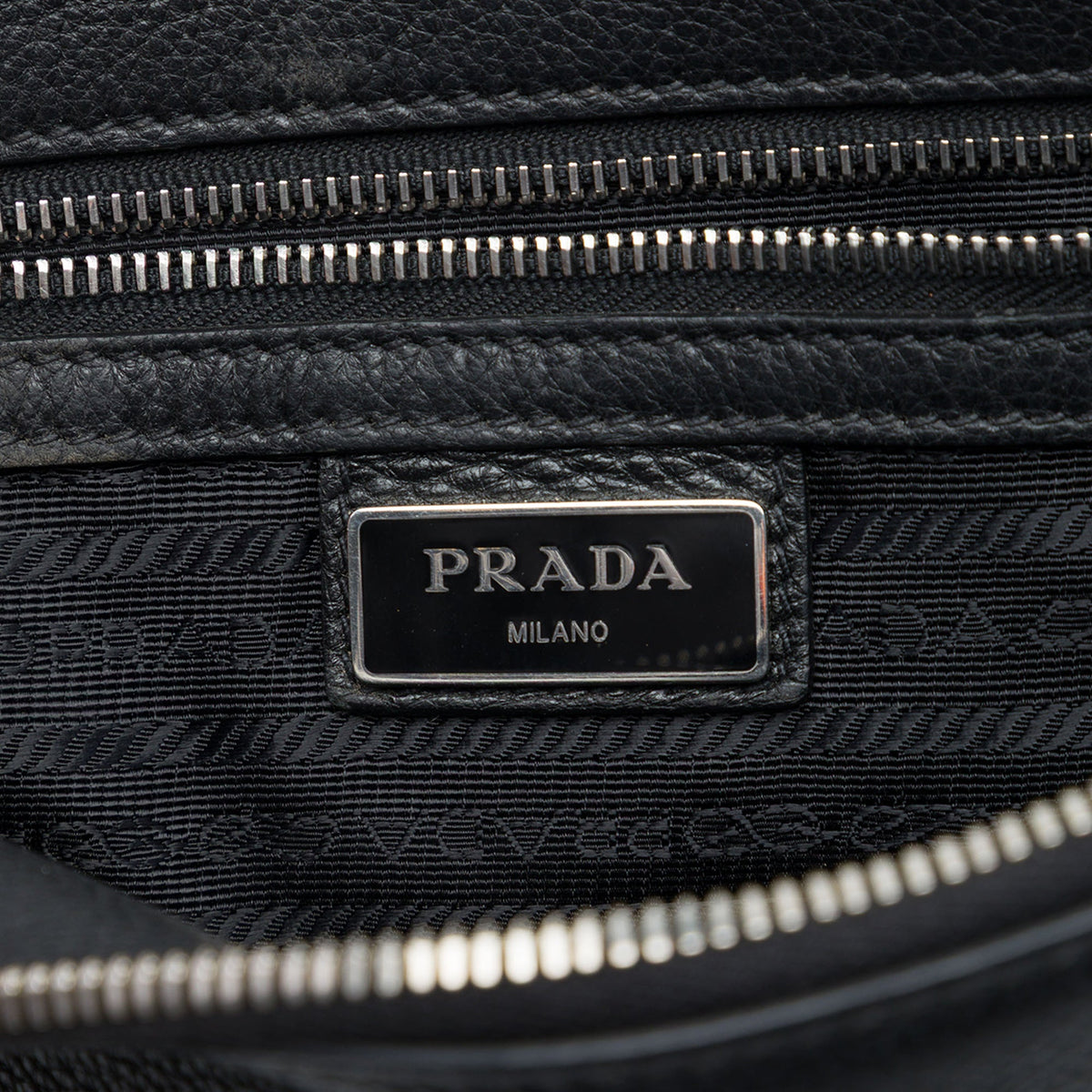 Prada Vitello Daino Wristlet Clutch