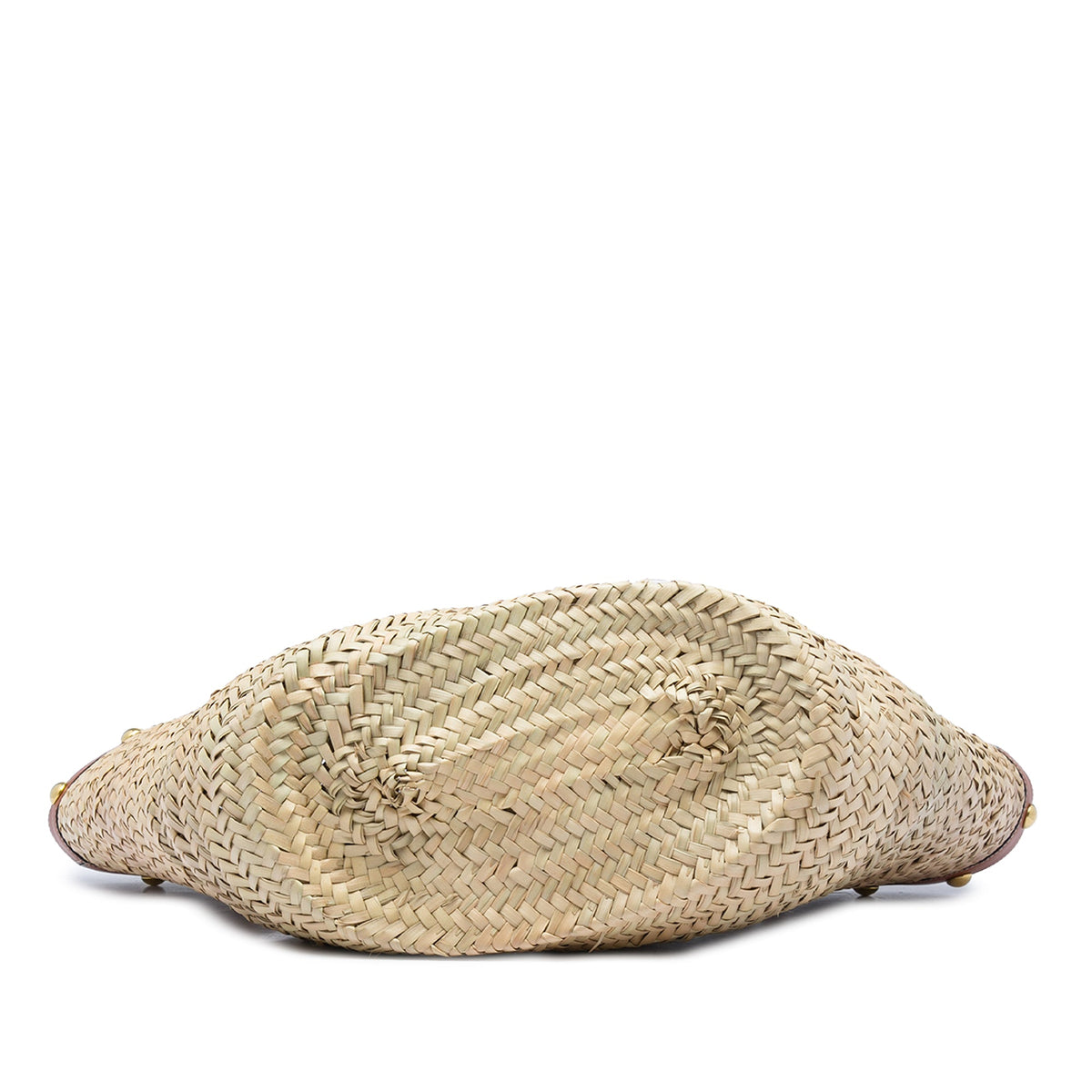 Celine Large Raffia Classic Studded Panier Tote