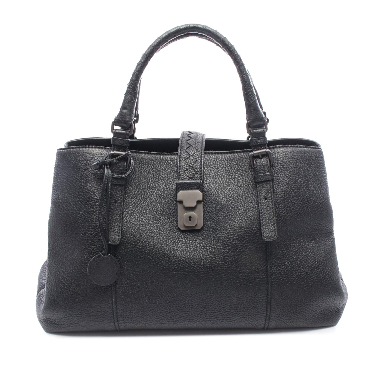 Bottega Veneta Medium Intrecciato Trimmed Roma Tote