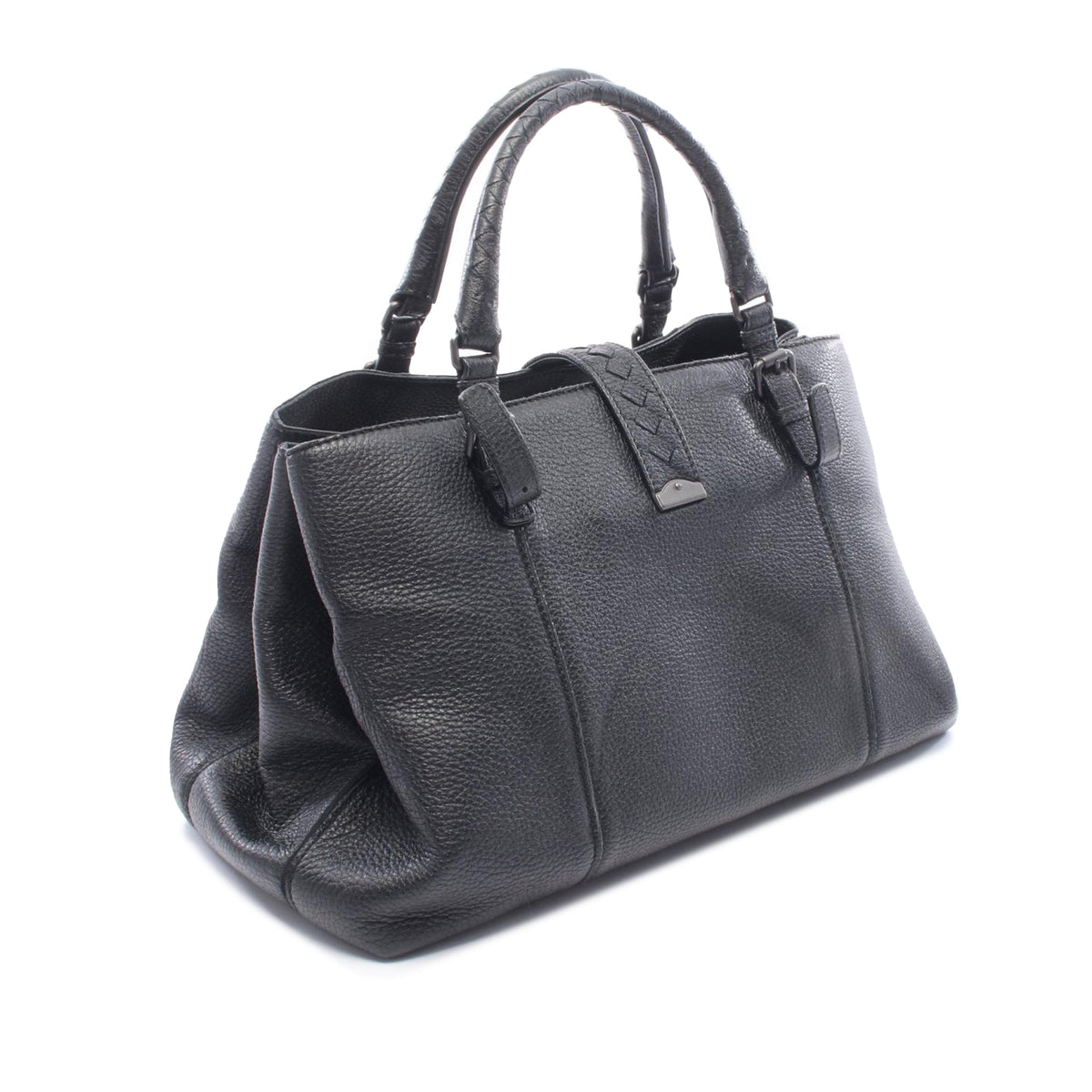 Bottega Veneta Medium Intrecciato Trimmed Roma Tote