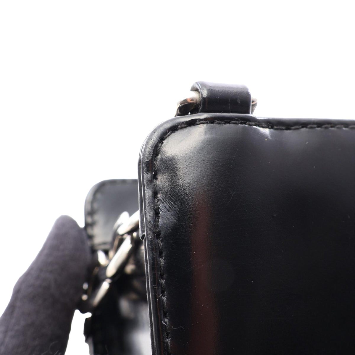 Dior Leather Fringe Chain Crossbody