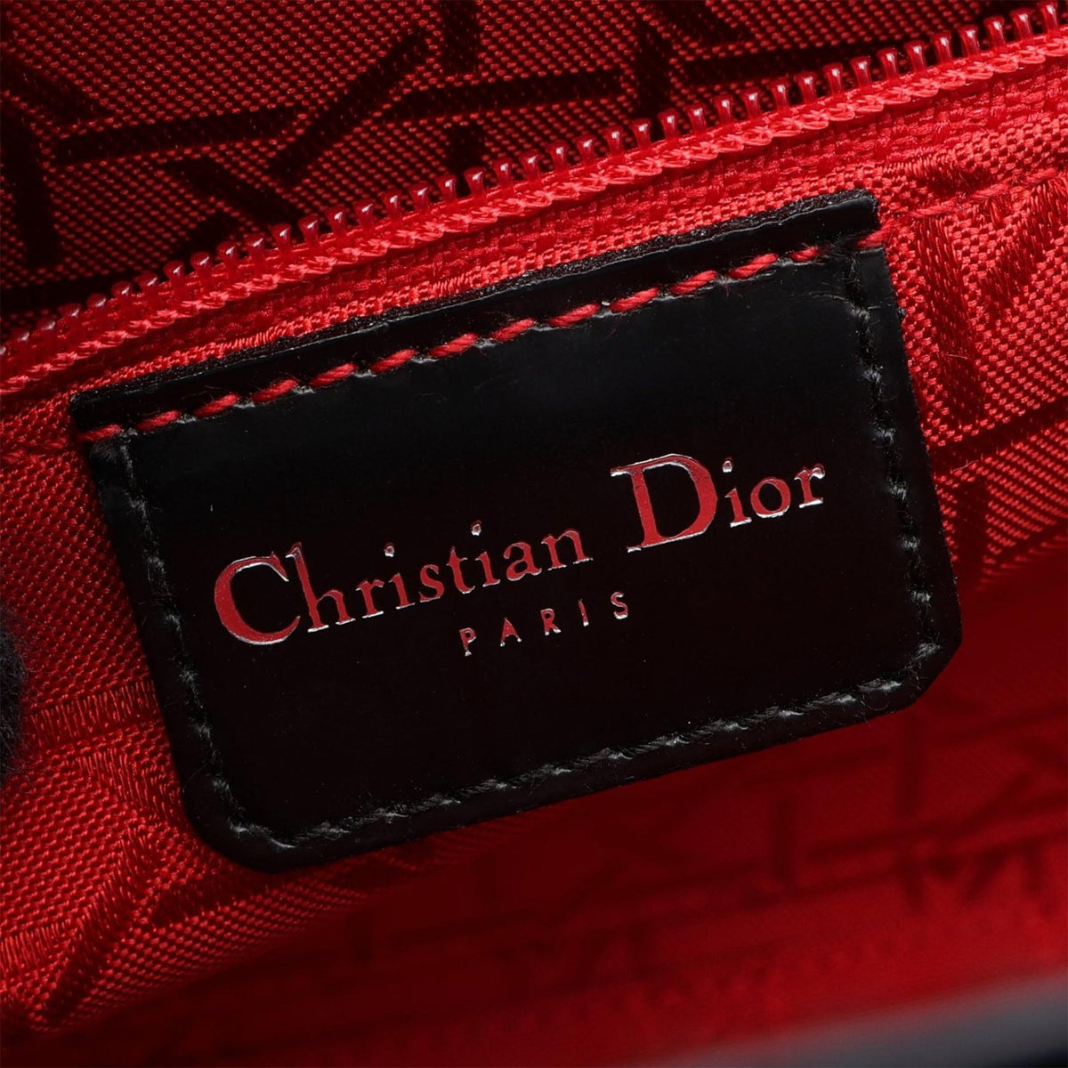Dior Leather Fringe Chain Crossbody