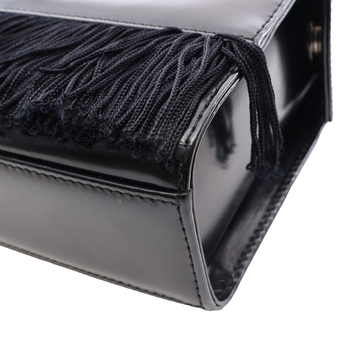 Dior Leather Fringe Chain Crossbody