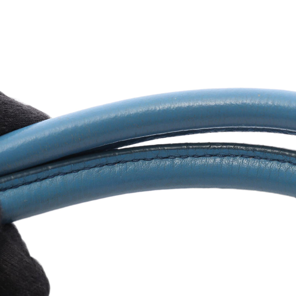 Prada Vitello Daino Satchel — Blue