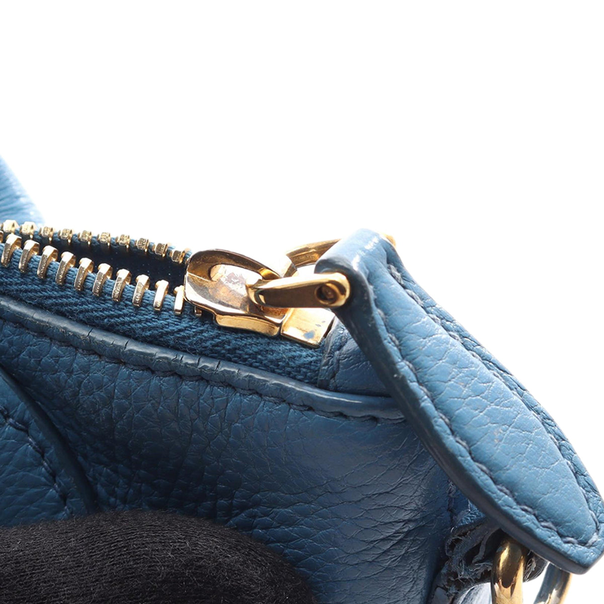 Prada Vitello Daino Satchel — Blue