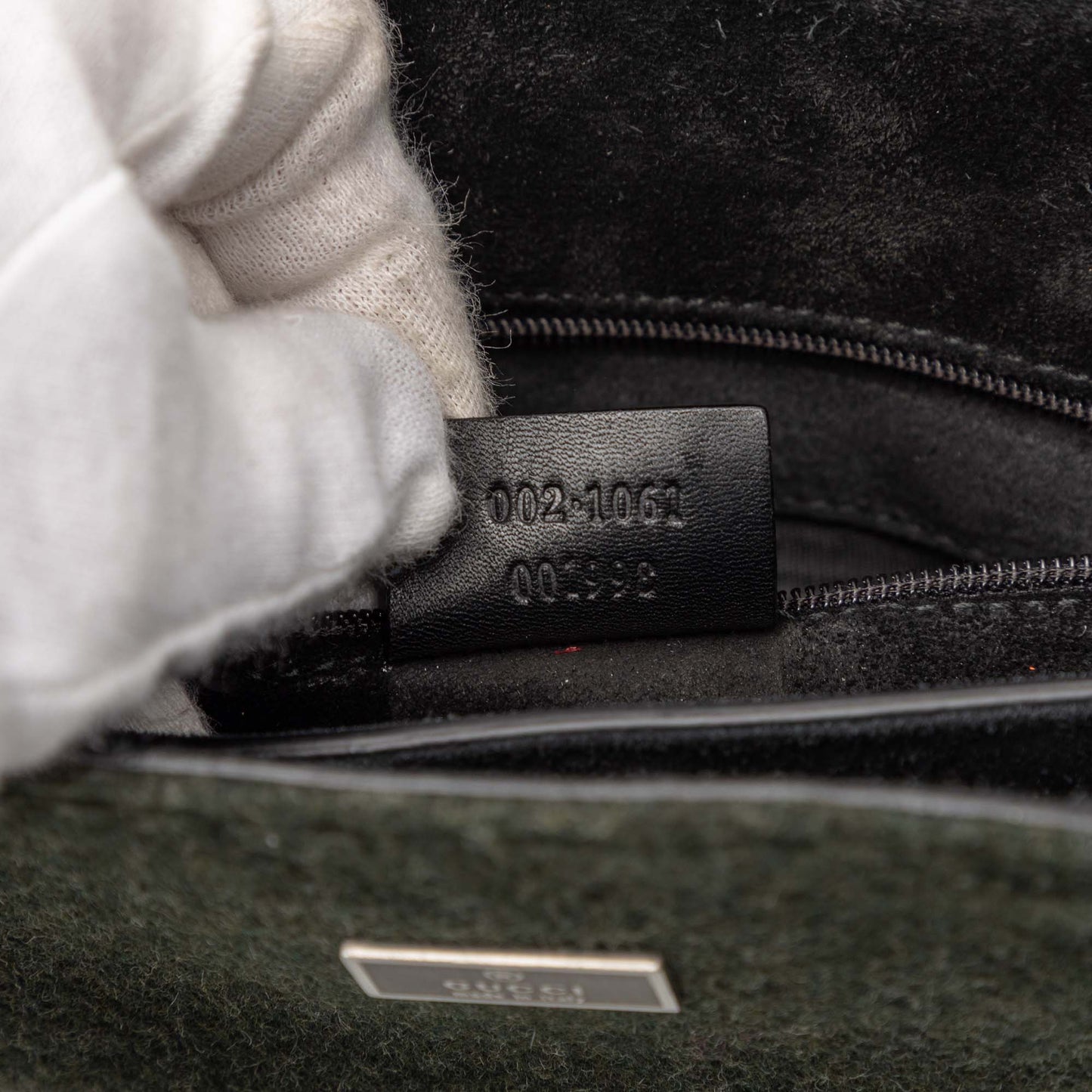 Wool and Calfskin Bamboo Top Handle Bag