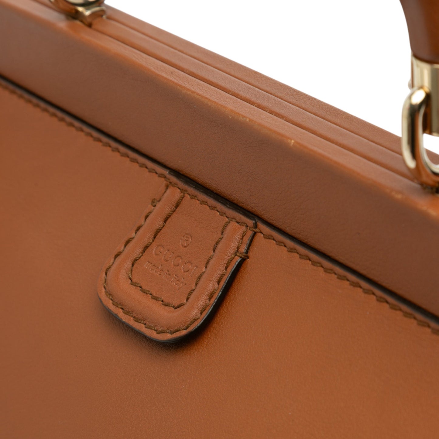 Gucci Medium Calfskin Bold Bamboo Top Handle