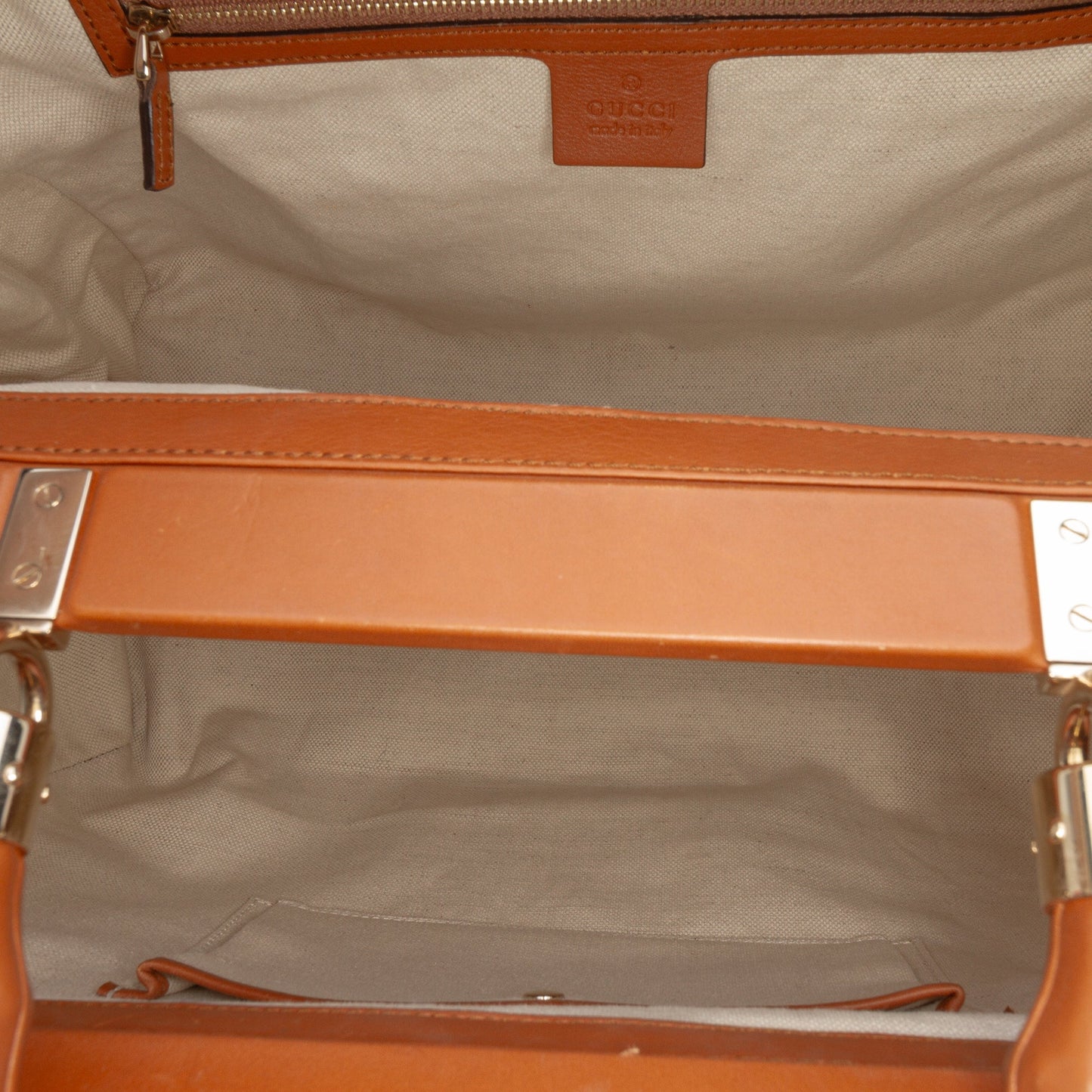 Gucci Medium Calfskin Bold Bamboo Top Handle