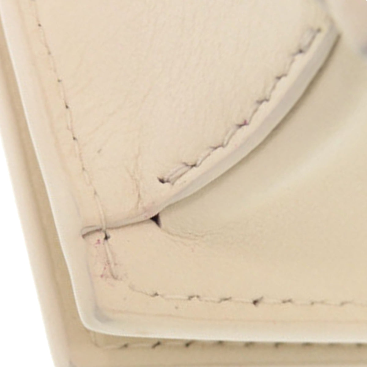 Bvlgari Leather Infinitum Wallet on Chain — White
